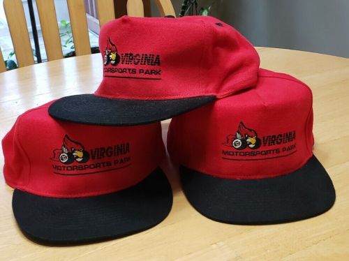 3 NOS Embroidered Red and Black VMP Virgina Motorsports Park Snapback Hats, US $10.00, image 8