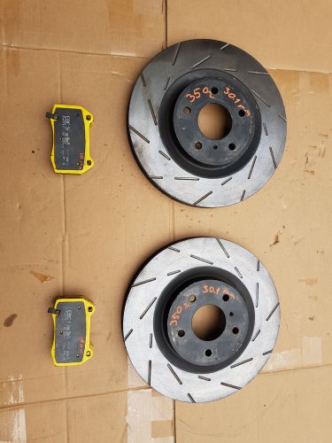 NISSAN 350Z FRONT EBC BRAKE DISCS AND EBC YELLOW PADS, US $157.50, image 2