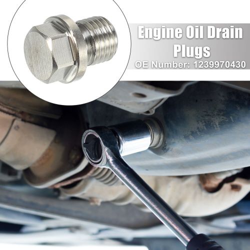 2 Set M12x1.5 Engine Oil Drain Plug with Washer 1239970430 for Mercedes-Benz, US $13.49, image 4