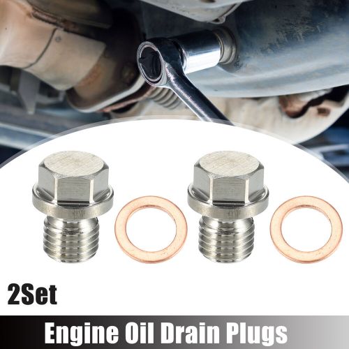 2 Set M12x1.5 Engine Oil Drain Plug with Washer 1239970430 for Mercedes-Benz, US $13.49, image 8