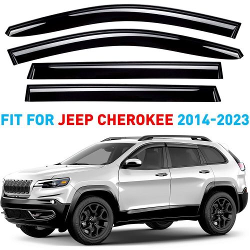 Rain Guards Vent Visors Shade for 2014-2023 Jeep Cherokee, US $52.49, image 7