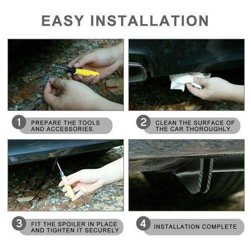 Carbon Fiber Rear Bumper Spoiler 5 Fins +Rear Canard Diffuser For Nissan Maxima, US $65.11, image 2