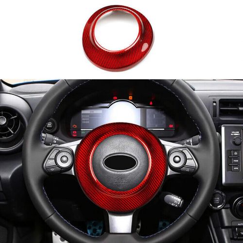 For Toyota 86/Subaru BRZ 17-24 Red Real Carbon Steering Wheel Centre Trim Cover, US $112.20, image 6