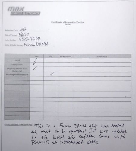 Furuno - DRS4D UHD Radome - PSU-017 - Interconnect Cable - TZtouch Ready!, US $999.99, image 9