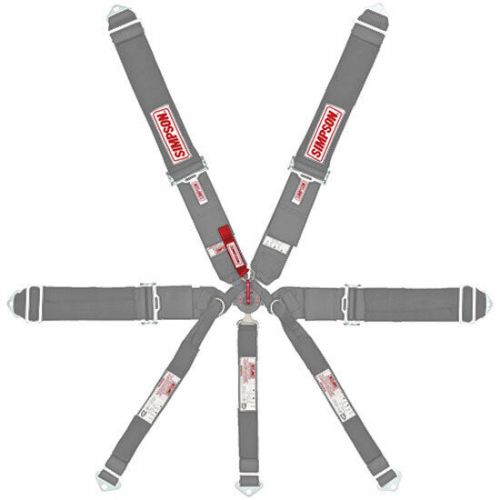 Simpson 29115BK Black 7 Point Drag Racing Harness, Bolt In, US $316.95, image 3