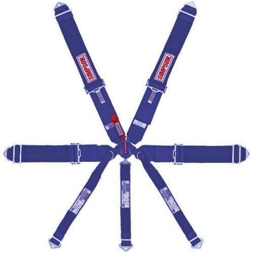 Simpson 29115BK Black 7 Point Drag Racing Harness, Bolt In, US $316.95, image 4