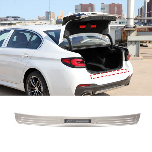 Silver Steel Car Inner Rear Bumper Plate Strip For BMW 5 Series 2018-2022-, US $, image 13