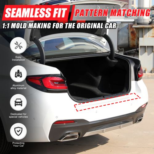Silver Steel Car Inner Rear Bumper Plate Strip For BMW 5 Series 2018-2022-, US $, image 17
