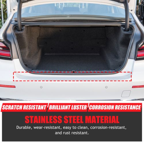 Silver Steel Car Inner Rear Bumper Plate Strip For BMW 5 Series 2018-2022-, US $, image 19