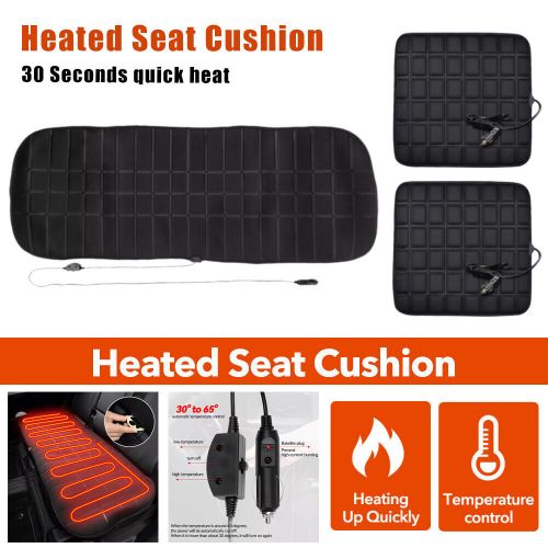 3PCS Universal Car Heated Seat Cushion Hot Cover Auto 12v Heater Warmer Pad, US $65.99, image 3