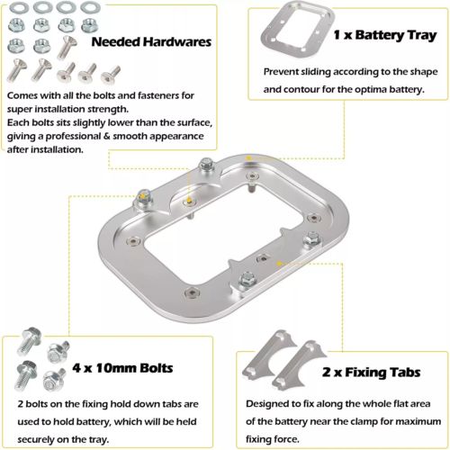 Battery Pallet For Optima Battery Tray Red Yellow Blue Top 34 34/78 D34 D34/78, US $45.39, image 19