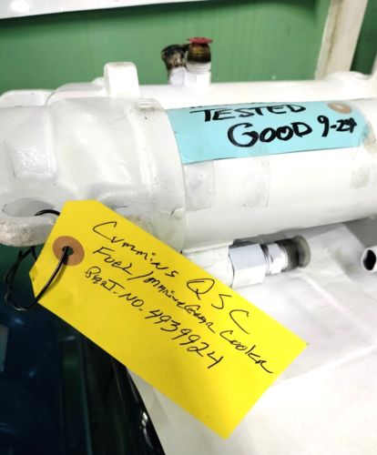 (4939924) OEM GEAR OIL & FUEL COOLER – CUMMINS MARINE QSC 8.3 PRESSURE TESTED, US $1,295.00, image 11