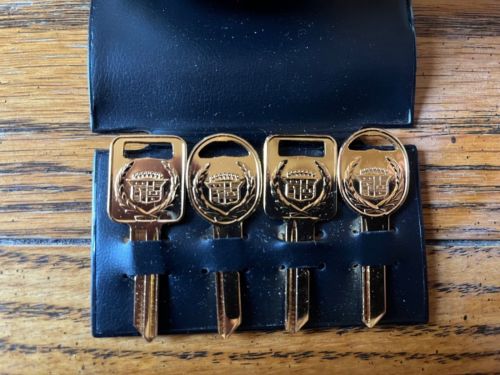Gold Cadillac Uncut Key Set with Case, US $10.00, image 3