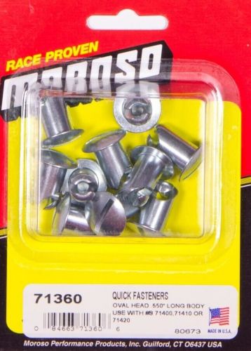 Moroso 71360 Oval Head Fasteners Set Of 10, US $47.12, image 2
