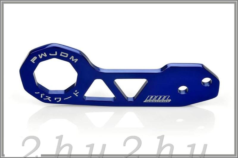 New password jdm rear tow hook kit blue honda acura jdm style universal fitment