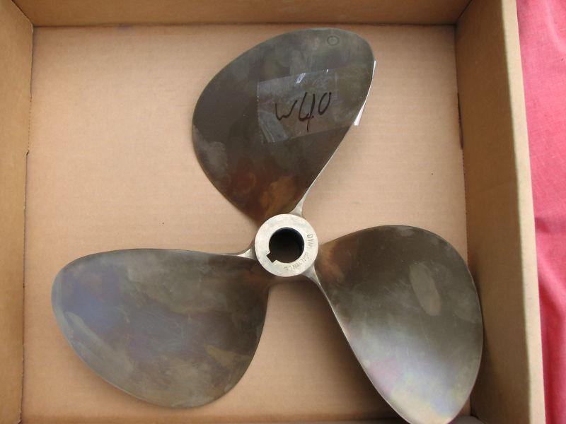 13 x 13 michigan wheel nibral inboard propeller 1 1/8" bore (wmp40)