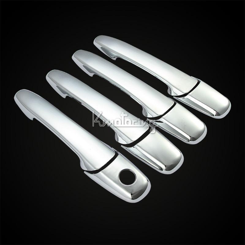 Chrome triple side door handle cover trim for mazda 2 3 5 6 bt-50 lincoln mkx