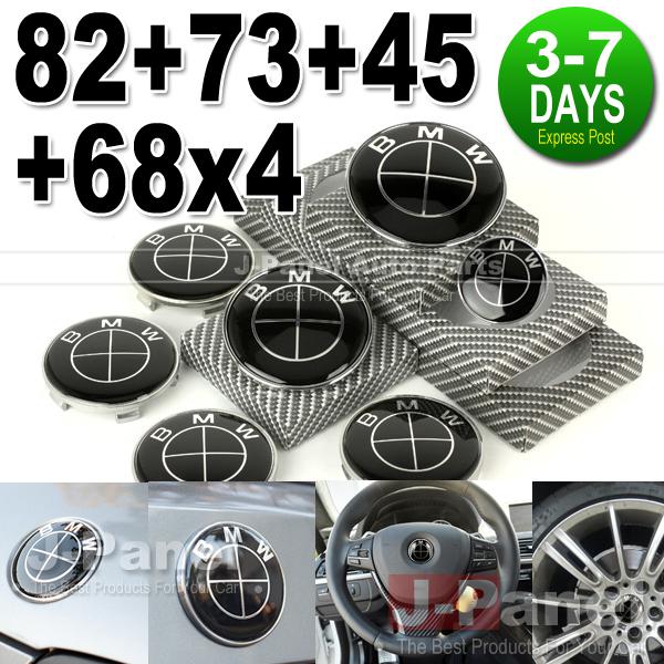 Purchase BMW 3 SERIES 46 E90 E91 M3 BLACK EMBLEM BADGE FULL KIT FRONT