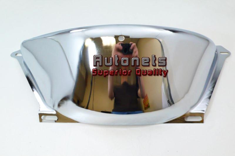 Chrome steel gm chevy 700r4 700-r4 flywheel dust cover shield street hot rat rod