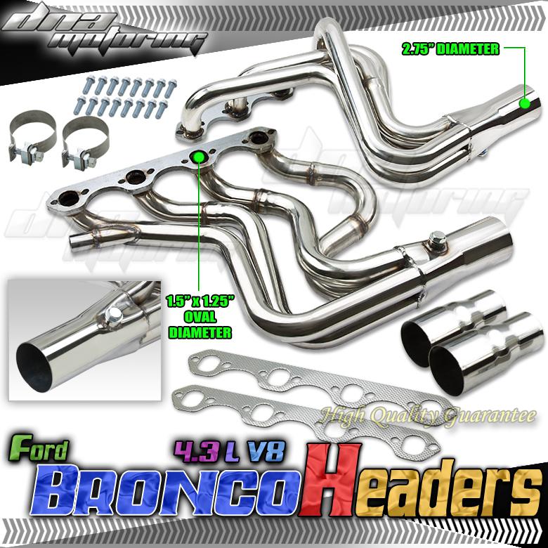 F150/f250/bronco 5.8l v8 performance long tube stainless header/exhaust/manifold
