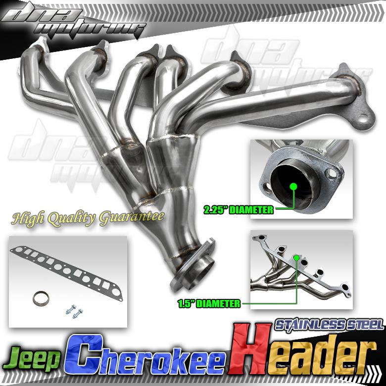 Purchase STAINLESS STEEL 41 RACING HEADER EXHAUST JEEP WRANGLER