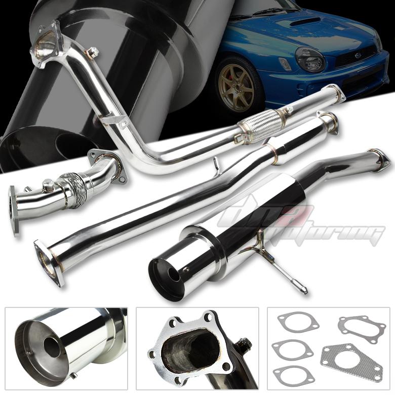 Purchase 0207 IMPREZA WRX/STI 4.5"MUFFLER TURBO BACK/CATBACK+UP+DOWN