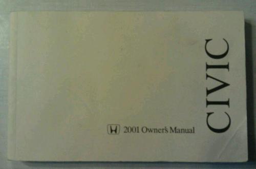 2001 honda civic owner's manual