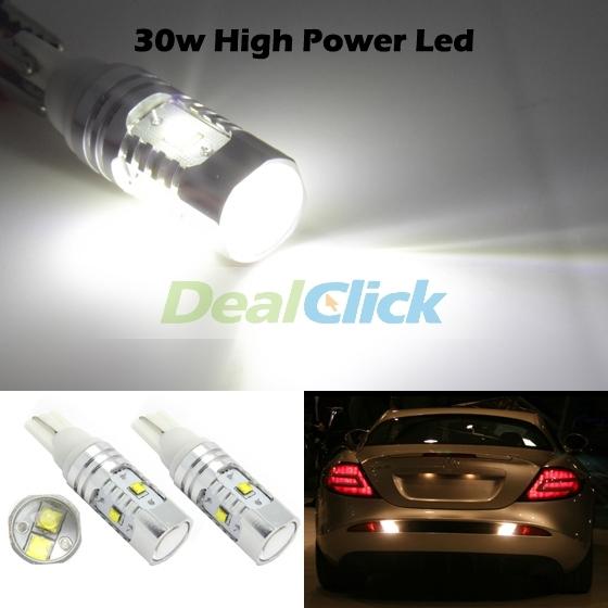 2x 30w high power t10 921 912 xenon cree xb-d led backup reverse light bulb