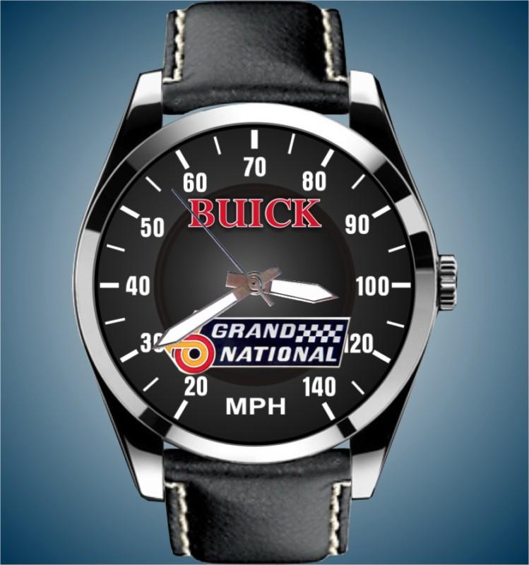 Buick grand national speedometer gauge mph leather band watch