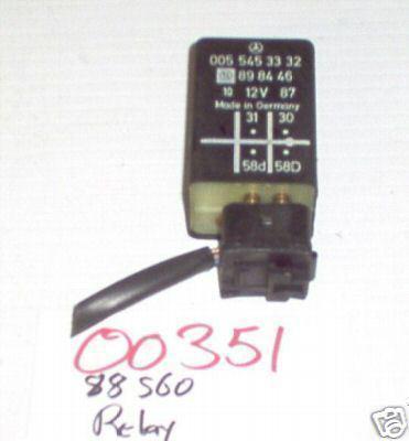 Mercedes 88 560sel relay 0055453332 1988
