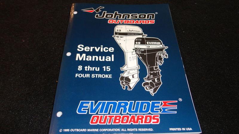 Used 1996 johnson evinrude outboards service manual 8 thru 15 #507121 boat motor