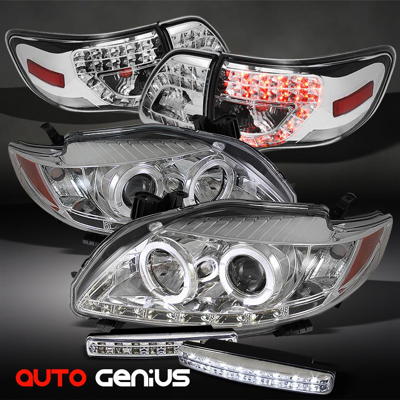 Purchase 0910 COROLLA DRL PROJECTOR HEADLIGHTS + PHILIPSLED TAIL