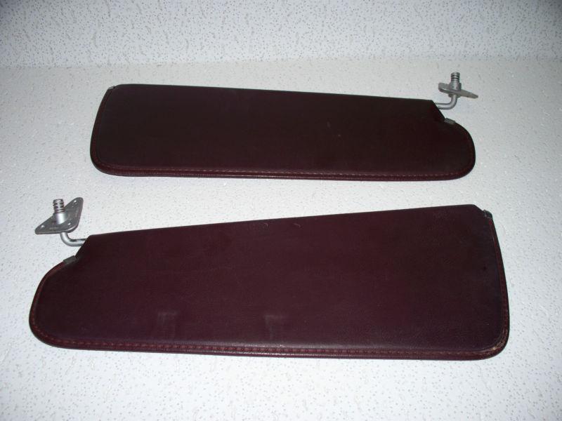 1989 dodge truck red sun visors 82 83 84 85 86 87 88 89 mopar pick up sunvisor
