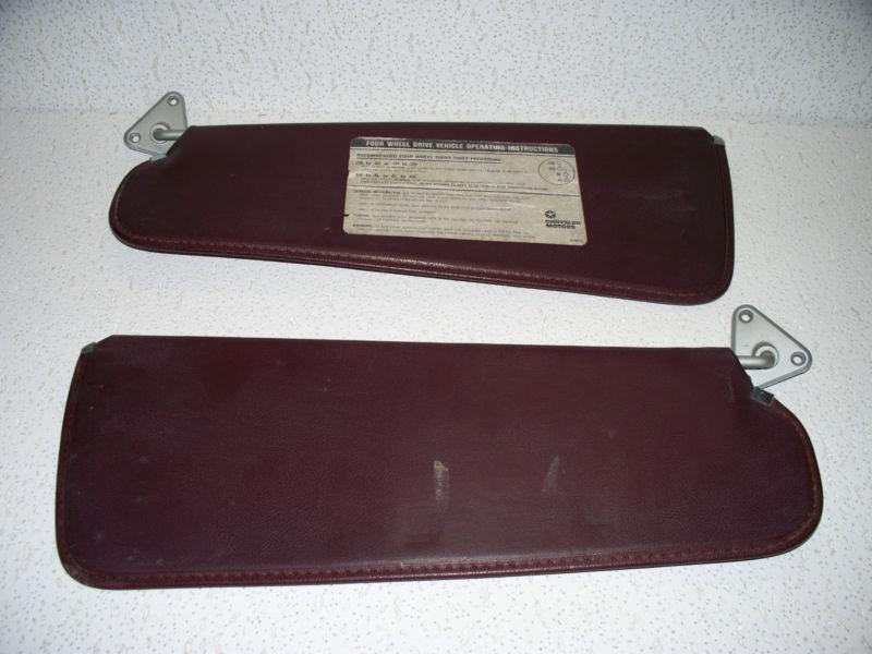 1989 Dodge Truck Red Sun Visors 82 83 84 85 86 87 88 89 Mopar Pick Up Sunvisor, US $39.99, image 3
