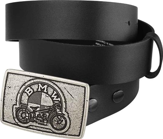 Bmw genuine motorcycle motorrad leather belt (without buckle) black size 42"-45"