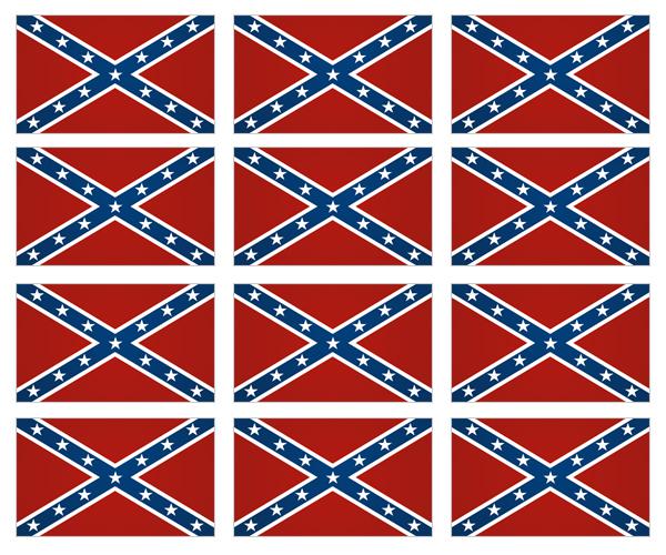 Rebel confederate flag decal 12 2"x1.2" dixie vinyl hard hat helmet sticker zu1