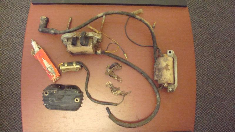 Vintage honda cb360 points condenser *1 cover *2 nippon denso coils 029700-
