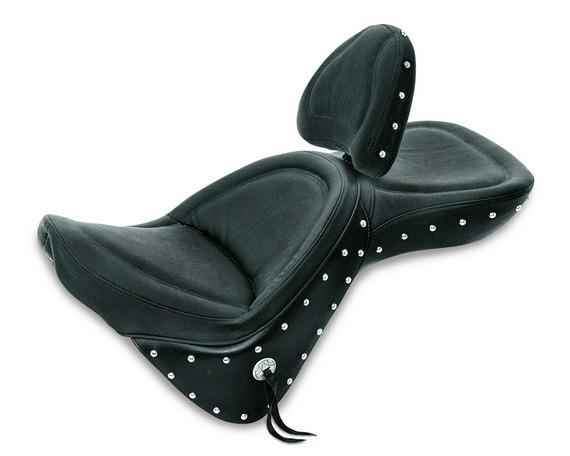 Saddlemen classic explorer seat w/backrest for harley davidson flst fxst 00-10