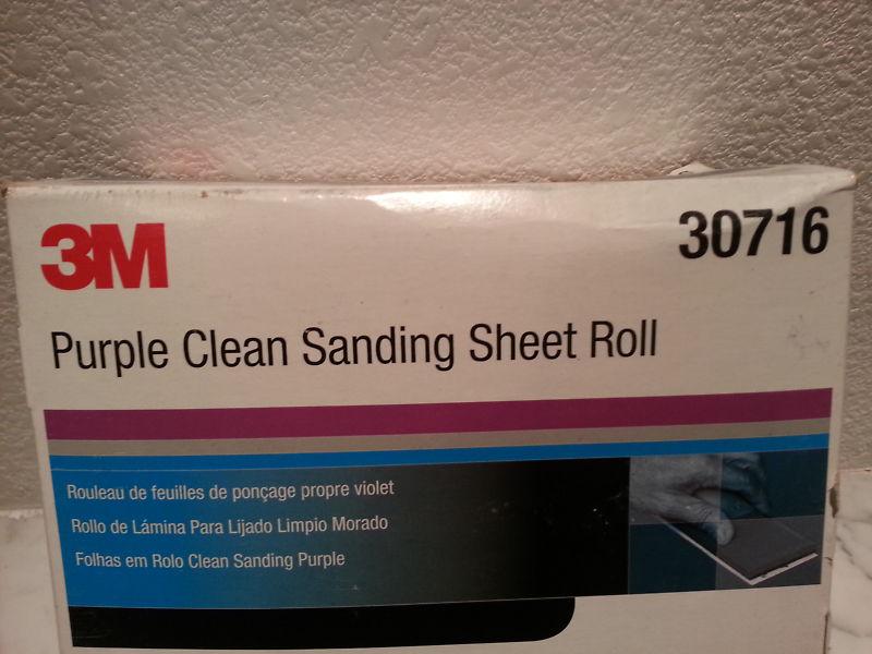 3m purple clean sanding sheet roll 36 grit file sand paper #30716 hookit 70mmx8m
