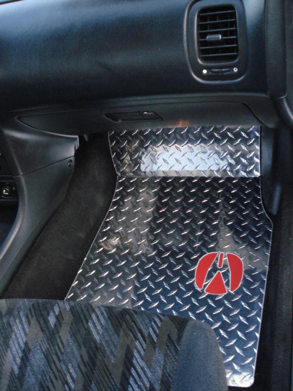  integra floor mats.  aluminum diamond plate.  real metal.  custom fit design. 