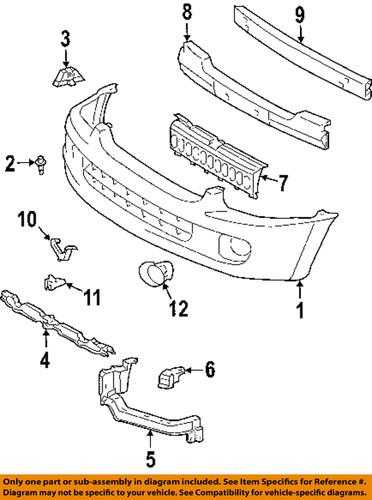 Toyota oem 525410c040 bumper