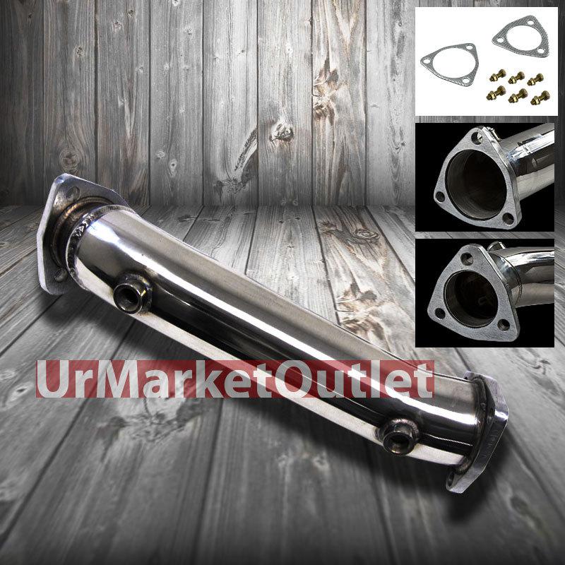 3" high flow cat-delete downpipe test pipe for vw 98-05 passat 1.8t b5 b5.5