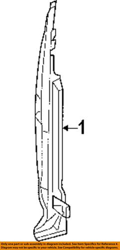 Dodge oem 5104166aa center pillar