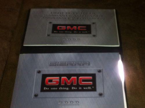 Owners manual 2000 gmc sierra