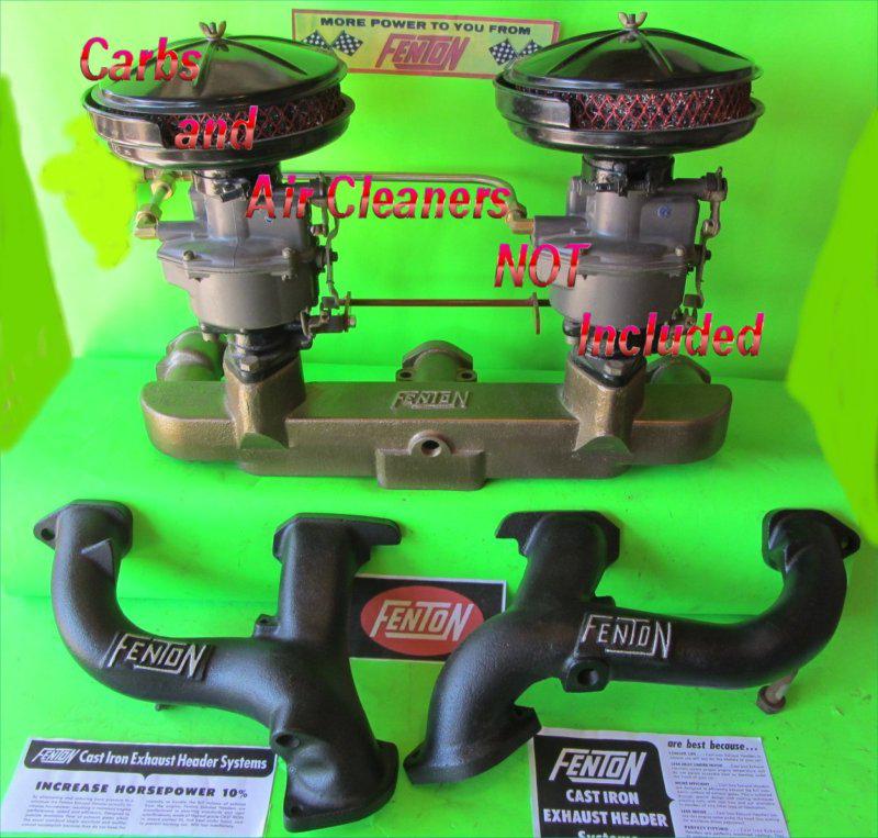 Purchase Fenton dual carb intake & Fenton dual exhaust Chevy 235 261