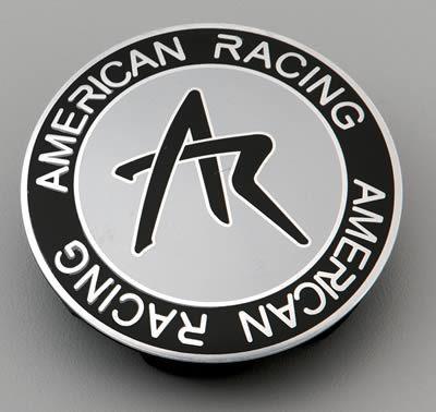 American racing center cap snap-on flat chrome plastic 1242100s are logo qty 4