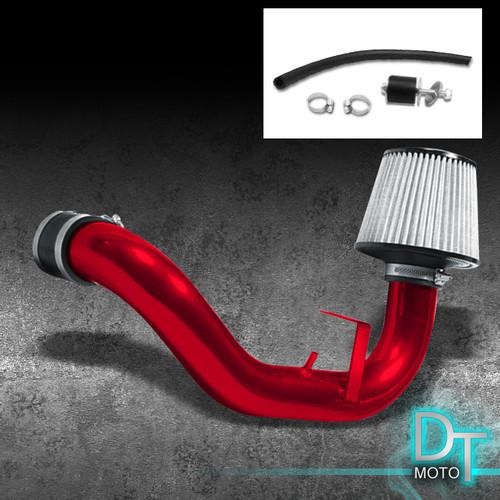 Stainless washable cone filter + cold air intake 95 neon sohc red aluminum