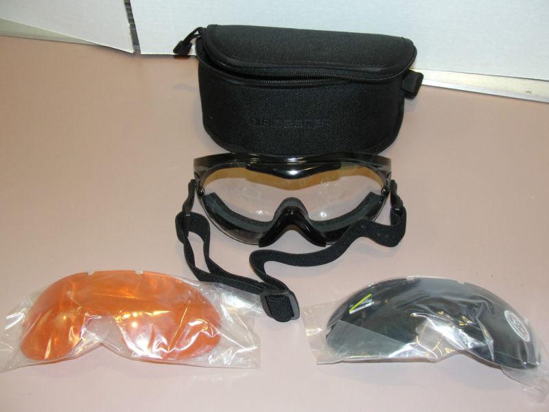 Close new bobster nighthawk motorcycle bike glasses goggles lens anti fog lenses