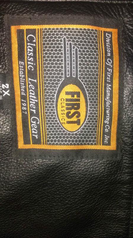 First classic leather chaps size 2xl