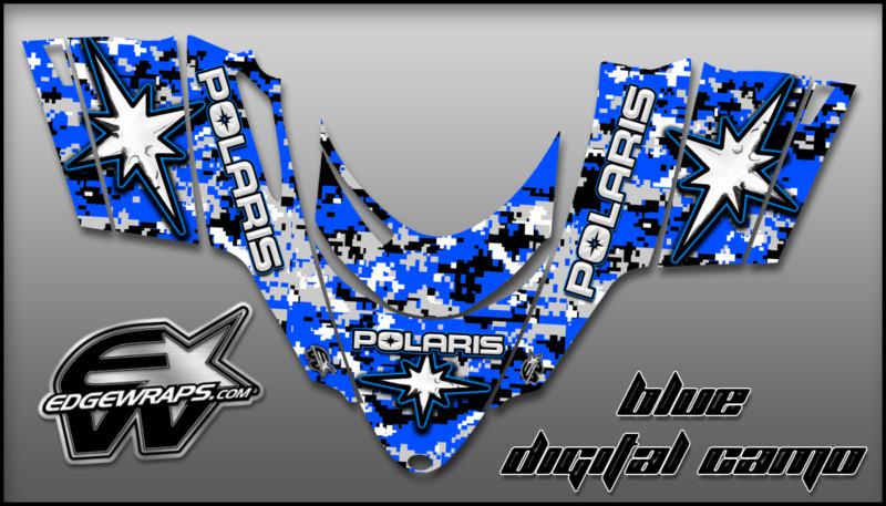 Polaris dragon,shift,rmk, i.q,switchback graphics kit - blue digital camo